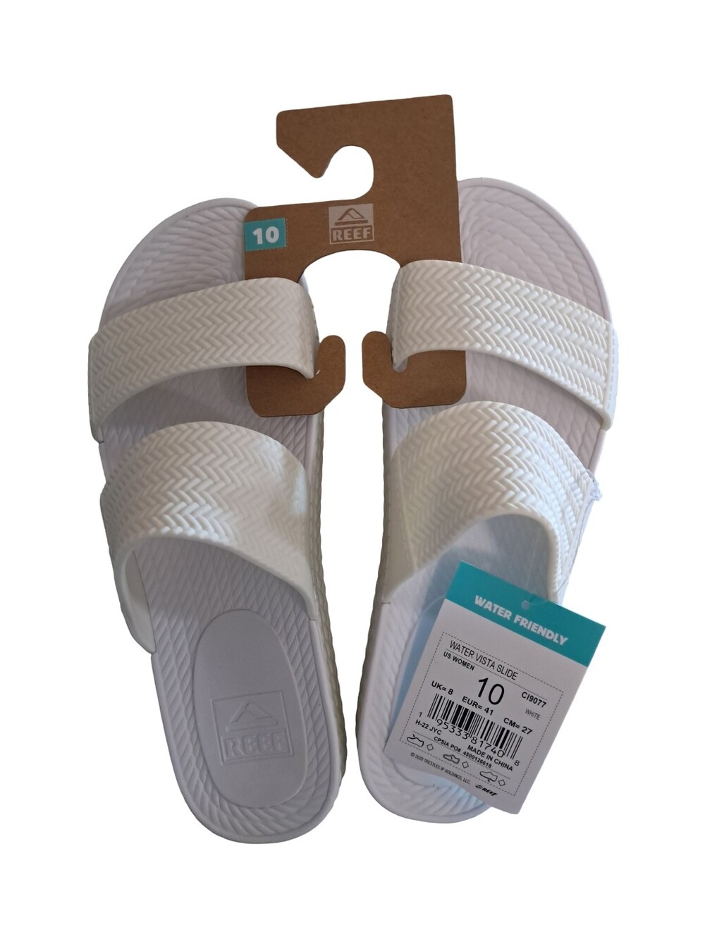 Reef Women's New Water Vista Slides Sandals White Water Friendly Sizes 10 or 11 - Picture 9 of 10